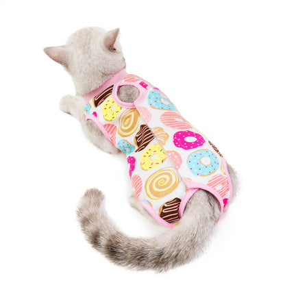 Colorfull Cotton Breathable Cat Vests