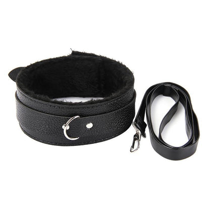 Plush Leather Cat Collar - feminine appliance collar