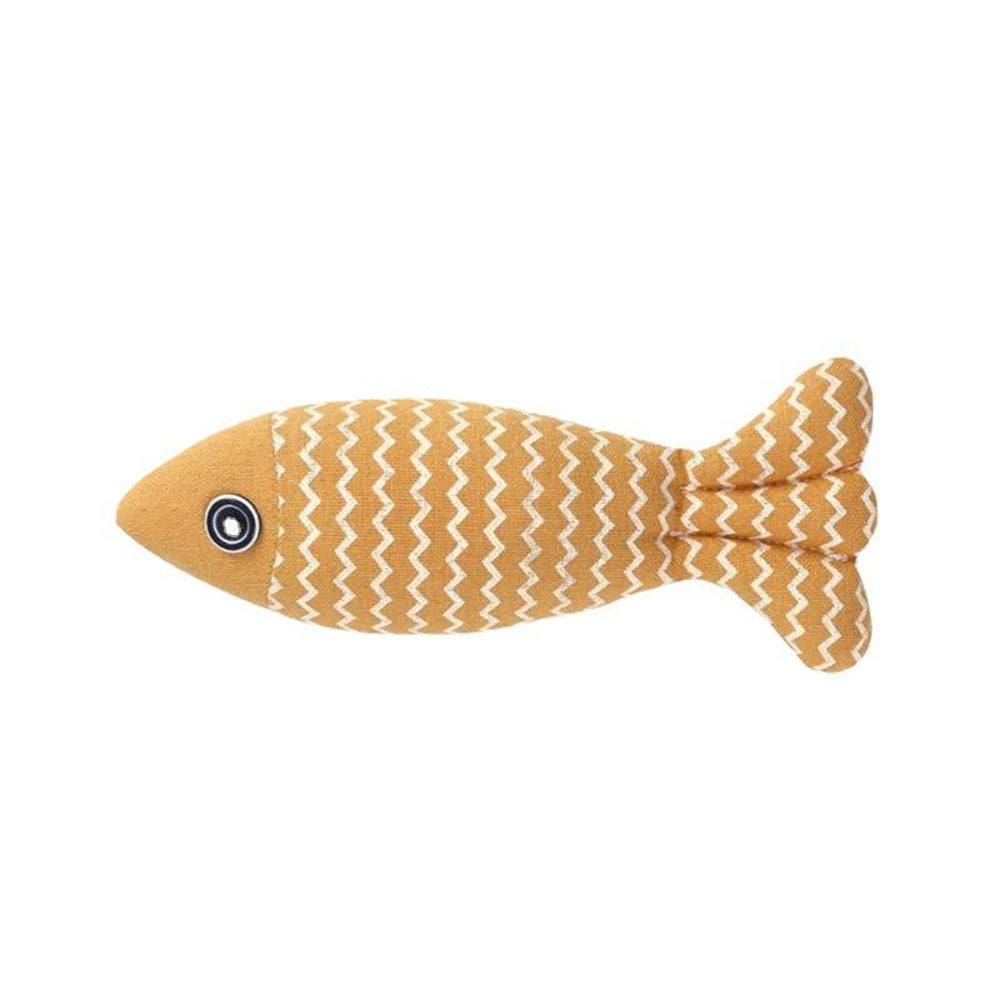 Crinkle Sound Burlap Fish Catnip Toy - kicker Cat Toy