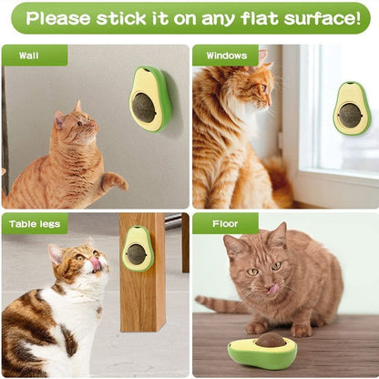 Lovely Avocado-Shaped Catnip Toy