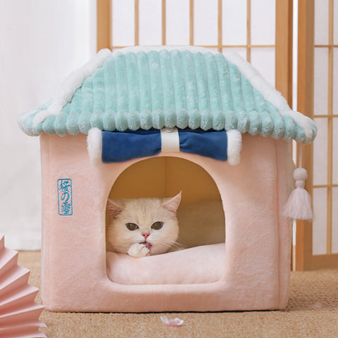 Removable Washable Cat House and Bed