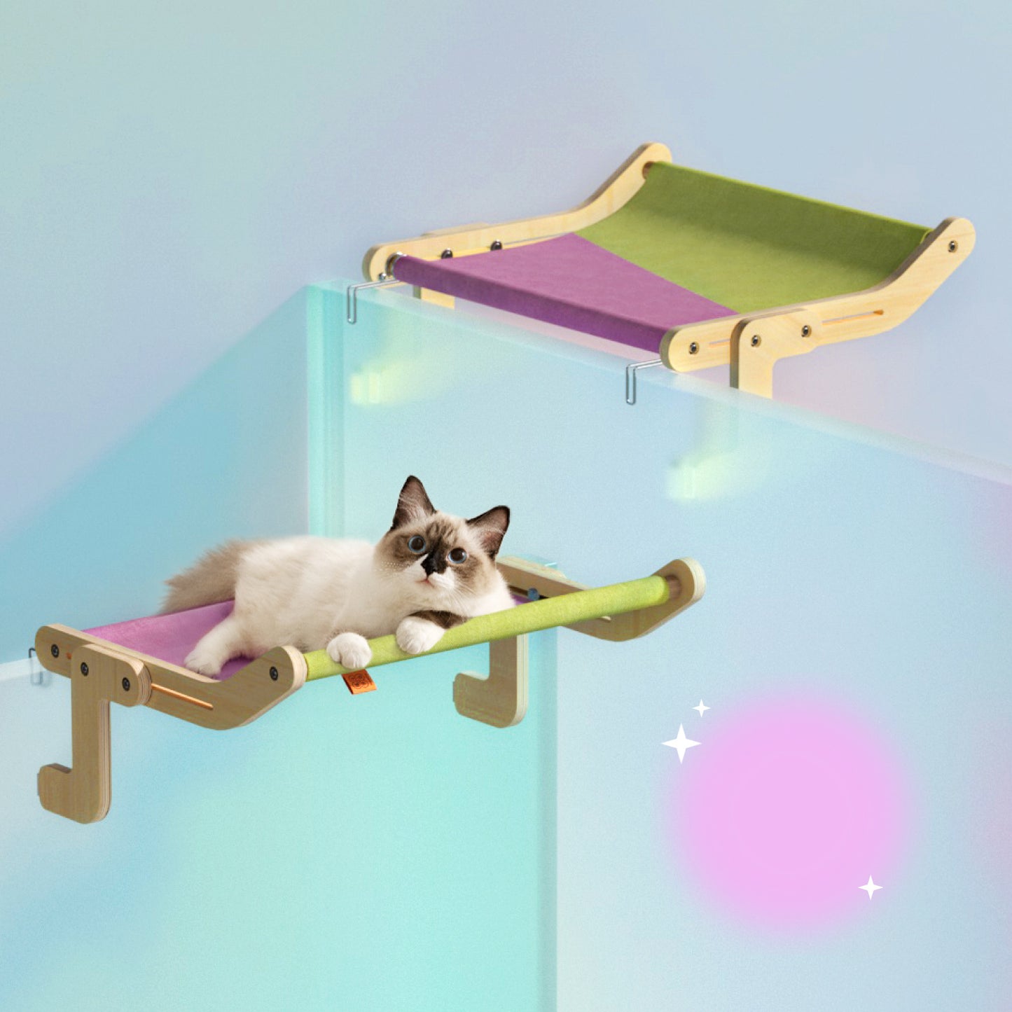 Cat Window Perch - Wooden Assembly Hanging Bed