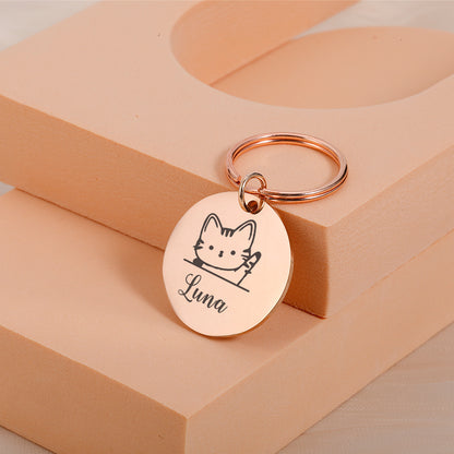 Personalized Pet Id Tags Medal Customized Dog Collar With Name Number