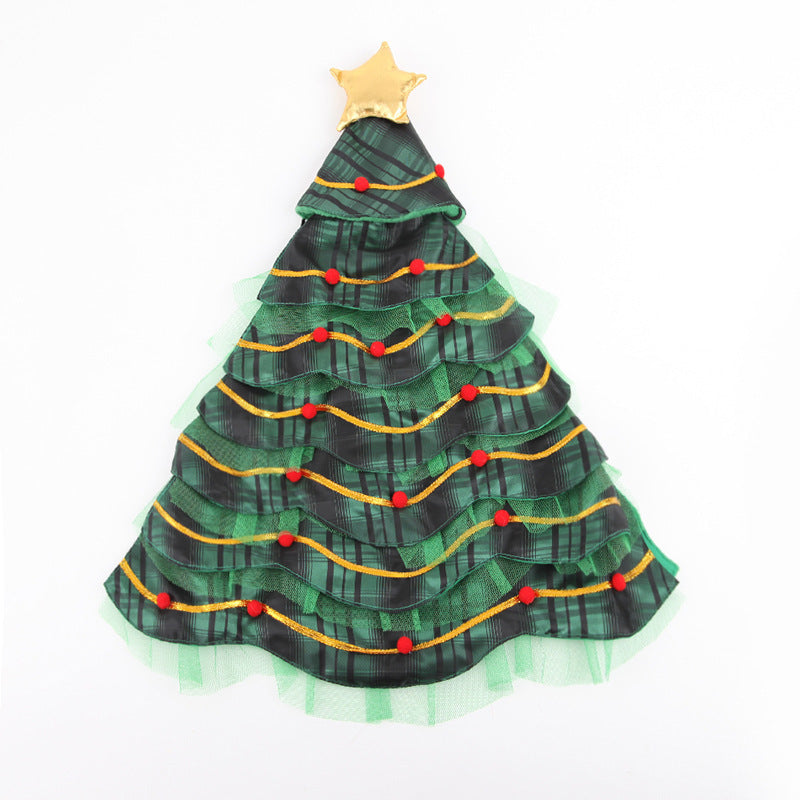 Christmas Tree Cape Cat Costume