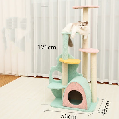 Color Rainforest Series Cat Tree House