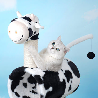 Cow shape Cat Climbing Tree