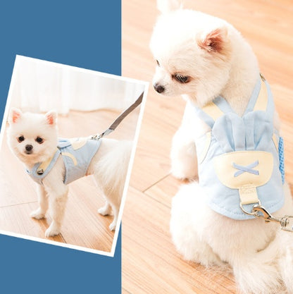 Ideal harness for small puppies, combining style and comfort