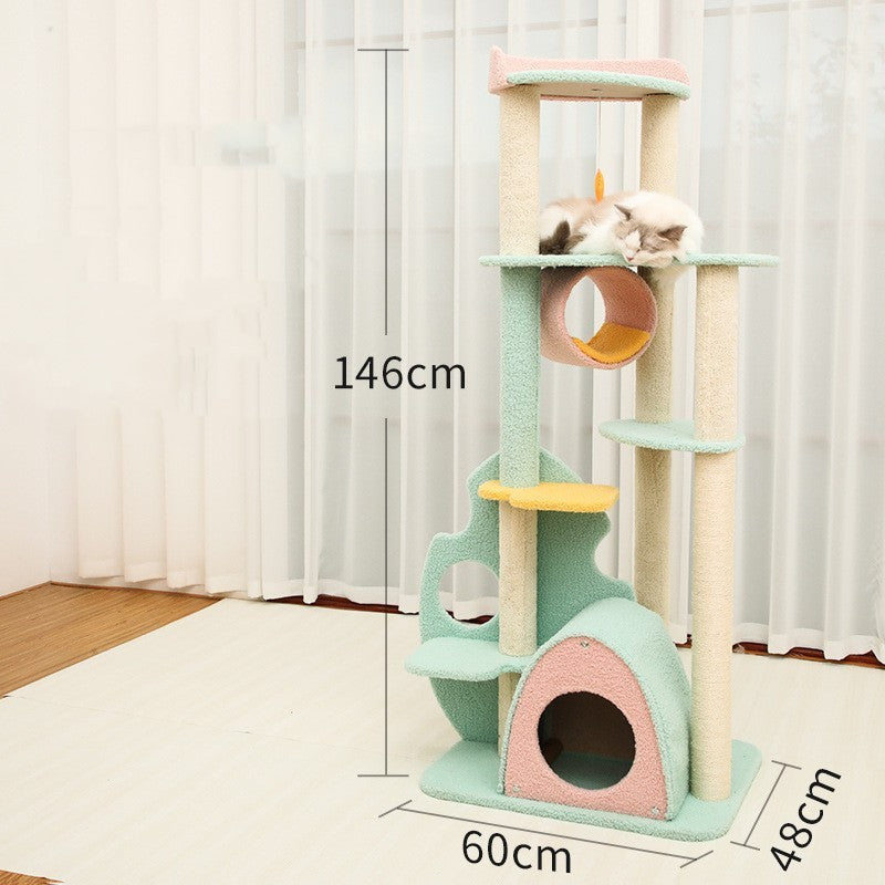 Multi color Rainforest Series Cat Tree House