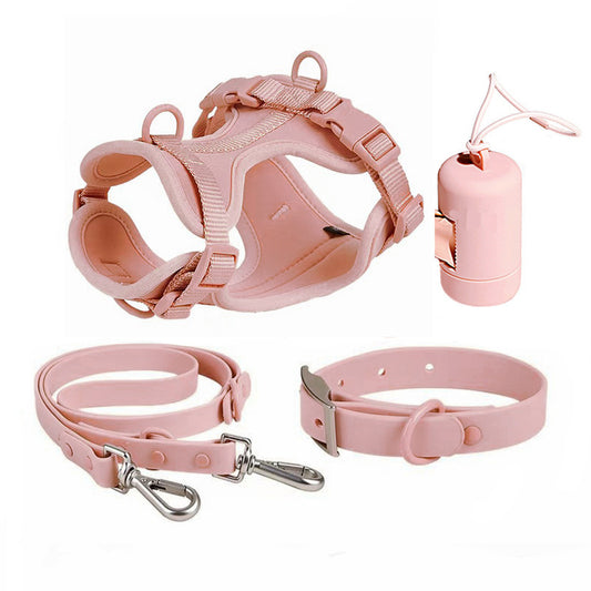 Adjustable Dog Collar, Harness Leash Set