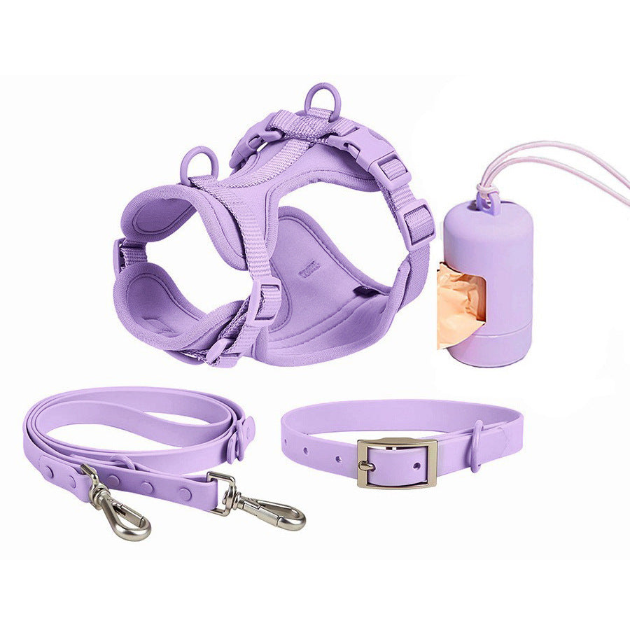 Adjustable Dog Collar, Harness Leash Set