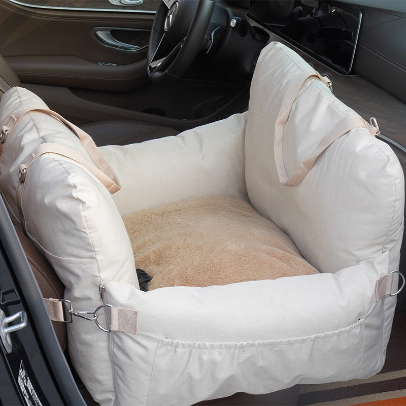 Dog Car Seat with seatbelt - Dog Car Bed