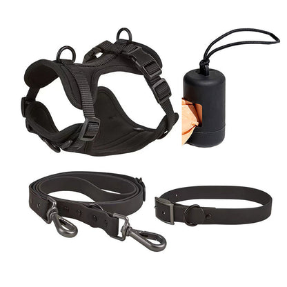 Adjustable Dog Collar, Harness Leash Set