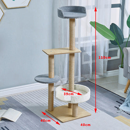 Sturdy Cat Tree Scratching Post, perfect for climbing and play