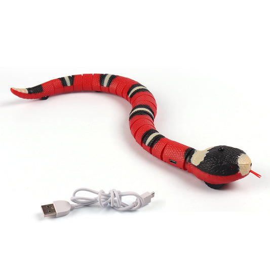 Smart Sensing Interactive Cat Toy USB Snake