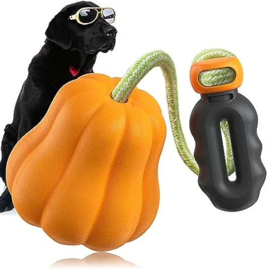 Halloween Pumpkin Dog Toy with Squeaky Fun