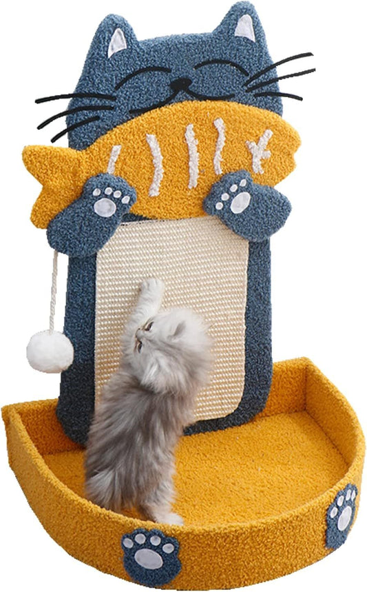 Sisal Cat Scratch Post With Hanging Ball