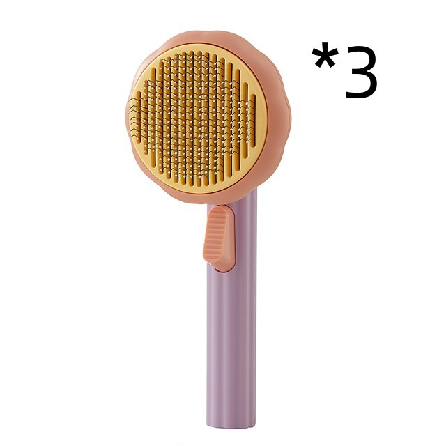 Self-Cleaning Hand-Held Steel Wire Cat Brush