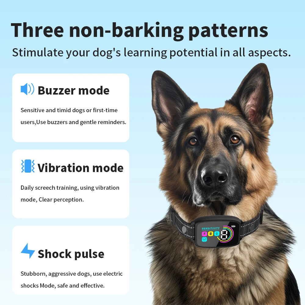 Smart Anti Barking Rechargeable Dog Collar