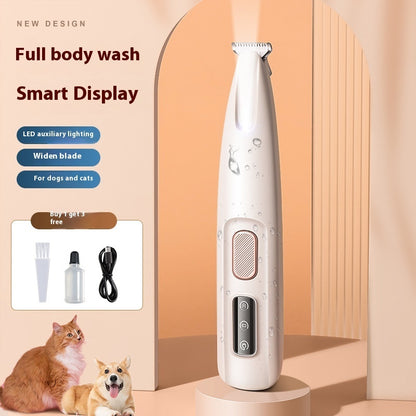 Waterproof LED Dog Paw Trimmer Grooming Clippers