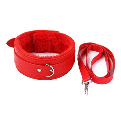 Plush Leather Cat Collar - feminine appliance collar