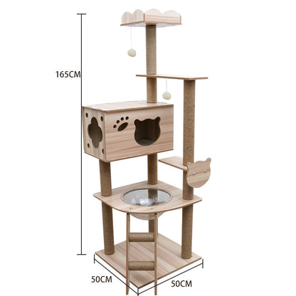 LeFei Capsule Space Crawl Nest Wood Cat Tree Hous