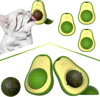 Lovely Avocado-Shaped Catnip Toy