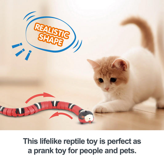 Smart Sensing Interactive Cat Toy USB Snake