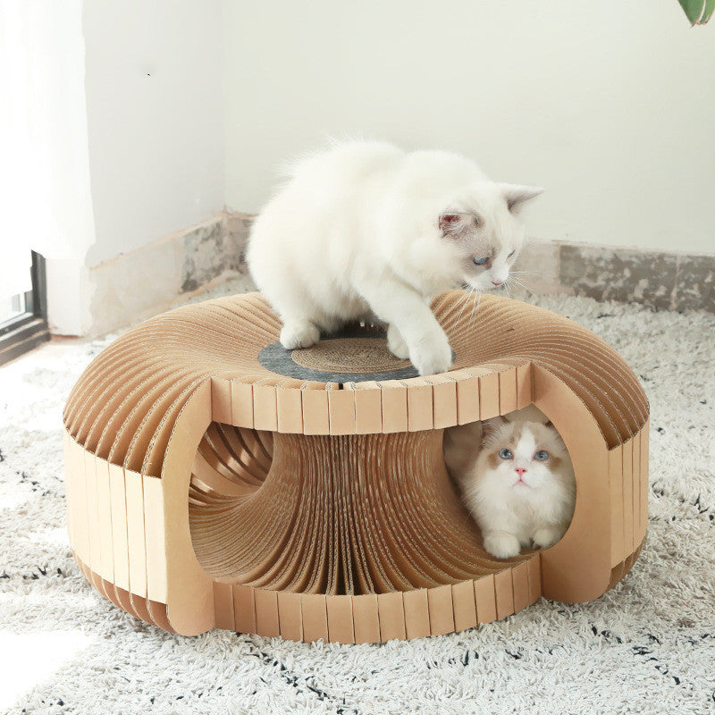 Cardboard Cat Tunnel & Cat Scratcher Tunnel