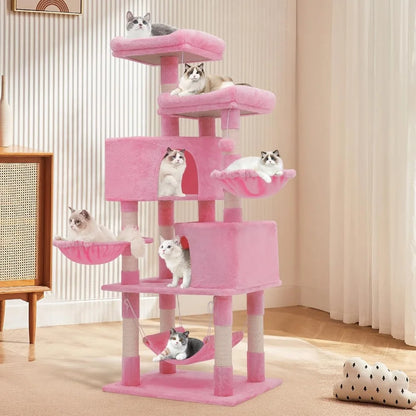 cat tower litter box