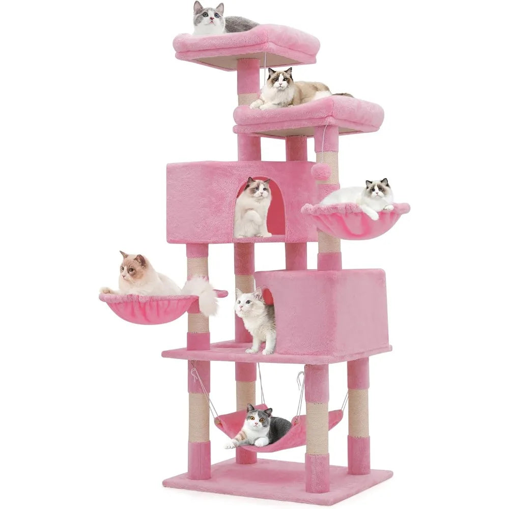 cat tree with litter box