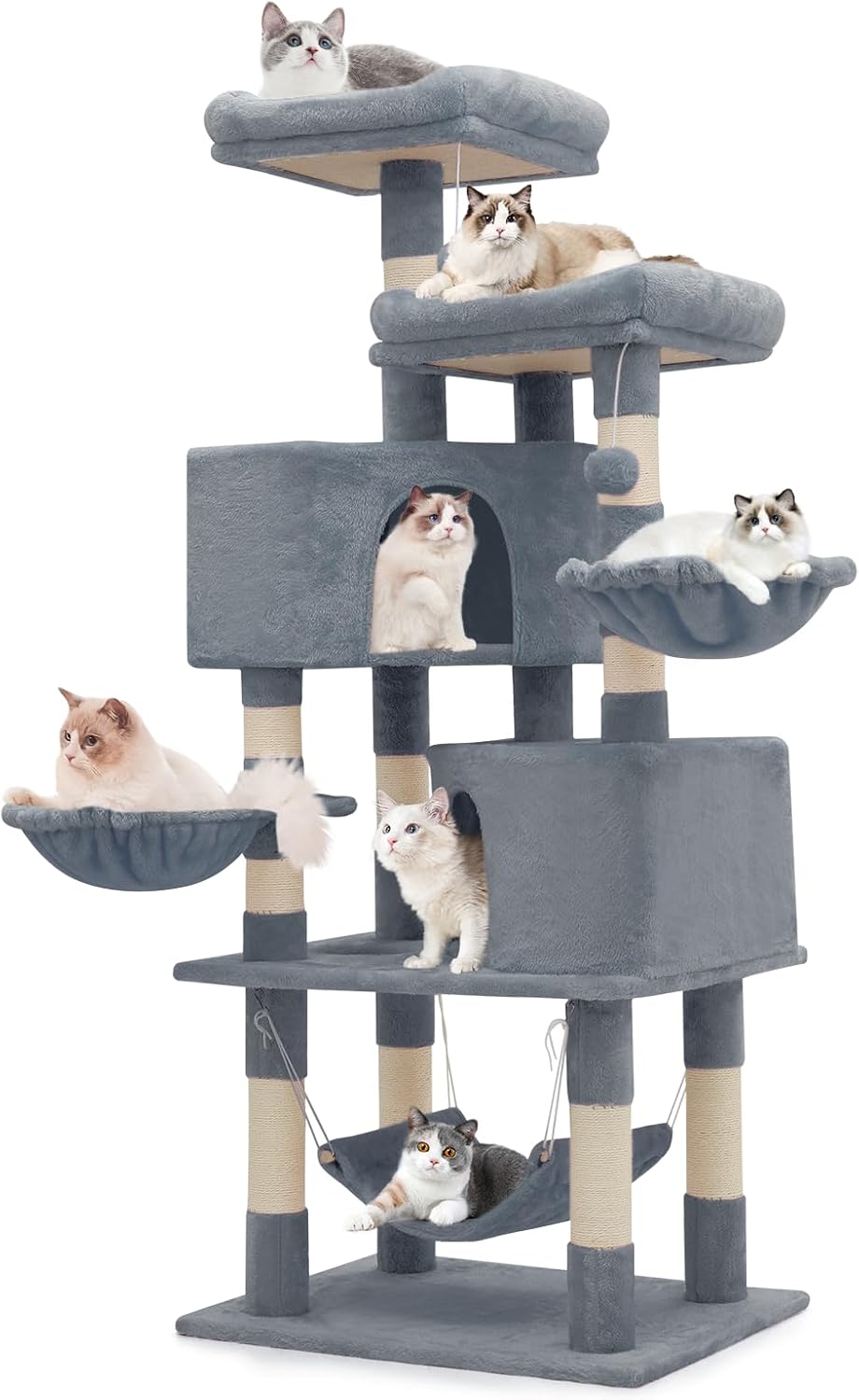 cat tree with litter box enclosure