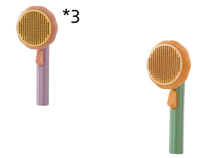 Self-Cleaning Hand-Held Steel Wire Cat Brush