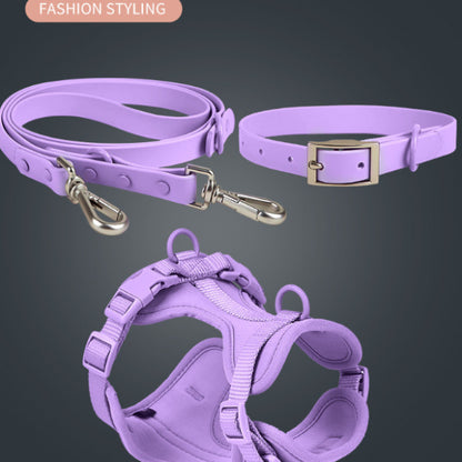 Adjustable Dog Collar, Harness Leash Set