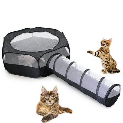 Sturdy Outdoor Net Tunnels for Cats