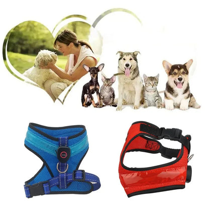 LED Luminous Dog Harness USB Charging Safety Vest