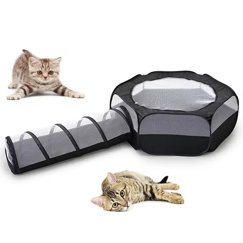 Sturdy Outdoor Net Tunnels for Cats