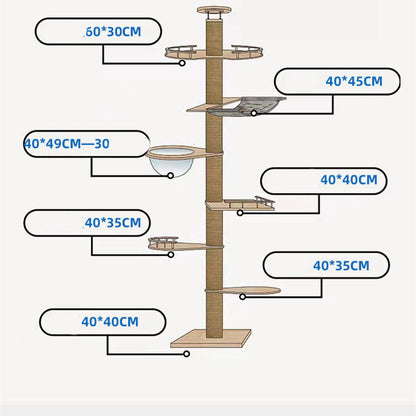 Japanese-style Catwalk Tongtian Column Cats pole