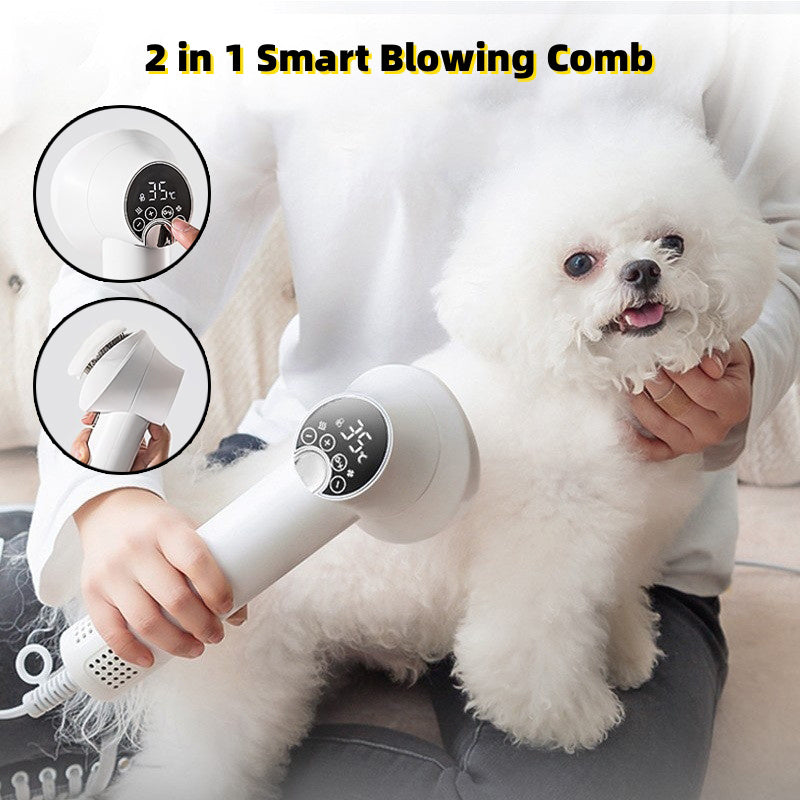 Smart Hair Dryer Comb for Dogs & Cats