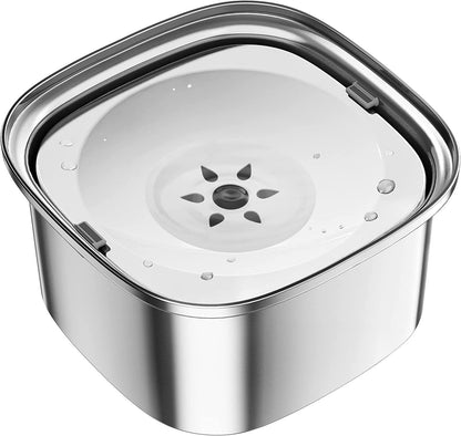 Pet Stainless Steel Water Bowl Large Capacity