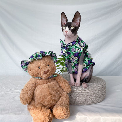 floral sphynx cat shirt