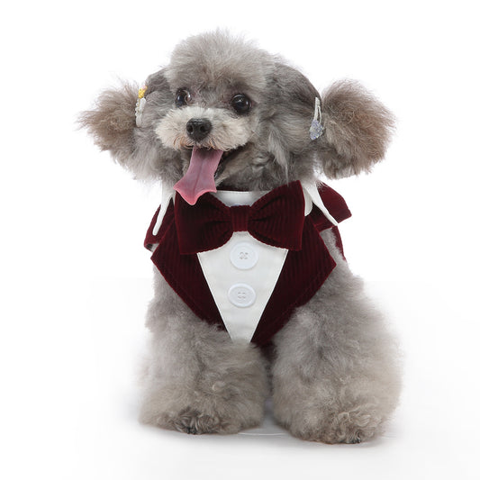 Fancy Luxury Latest Fashion Tuxedo Dog Dress